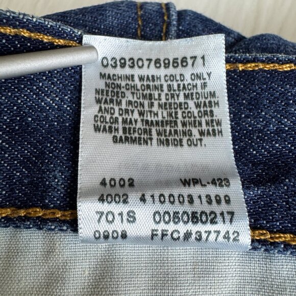 Men's Levi’s 505 Straight Regular Fit Non Stretch Jeans Denim Size 36 x 32 Blue - Picture 12 of 12